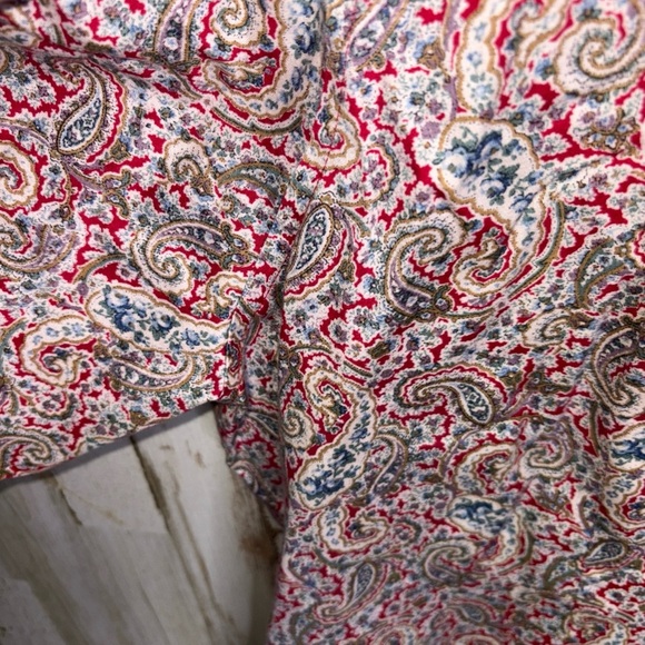 Chaps Women’s  Paisley Print Button-Down Shirt 3X No Iron Cotton Top - Picture 14 of 15